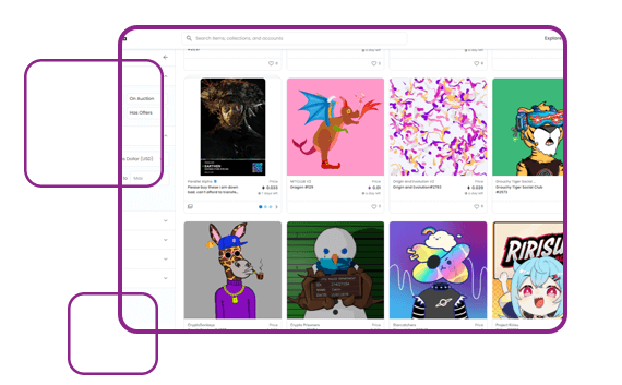 OpenSea Clone Layout